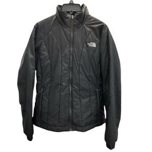 The North Face Women's Full Zip High Neck Thermal Puffer Jacket Black Medium